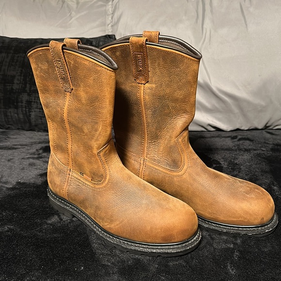 Red Wing Men’s Worx Truss Steel-Toed Waterproof Leather Boots, NEW, Size 11 WW - Picture 4 of 10